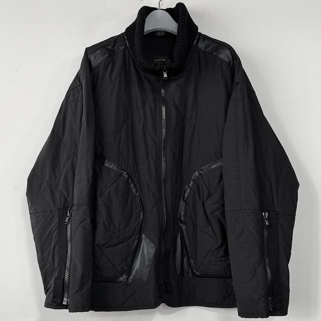 시스템옴므 23 니트 카라 퀼팅 패딩 점퍼 상품이미지1