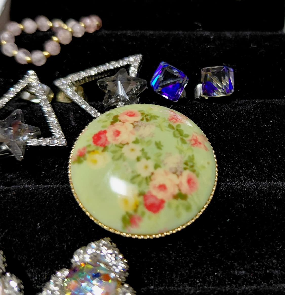 vintage) 빈티지 플라워 패턴 귀걸이 상품이미지5