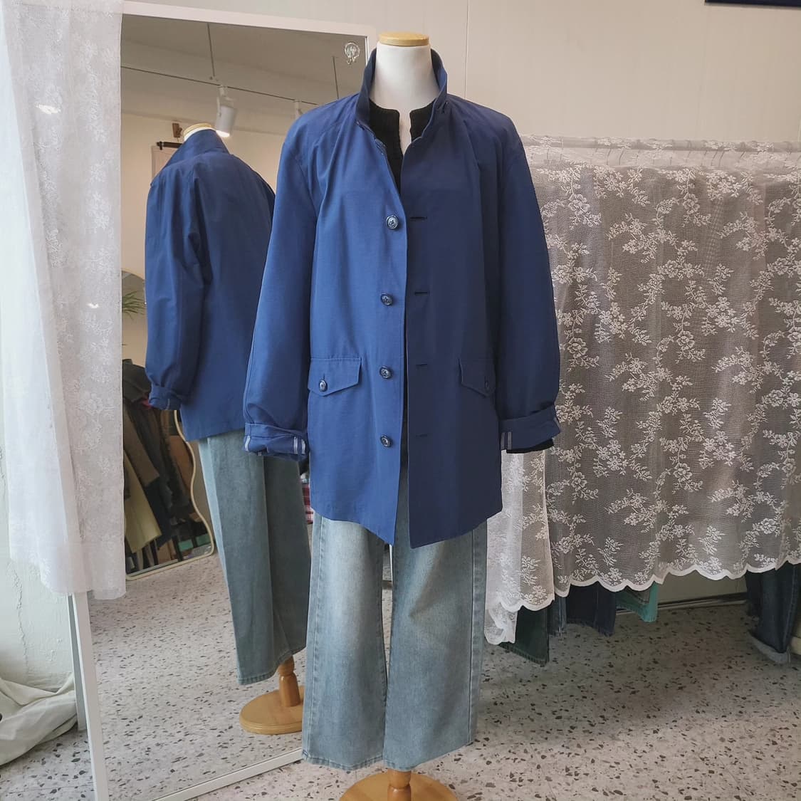 에디바우어 블루 야상자켓 상품이미지3