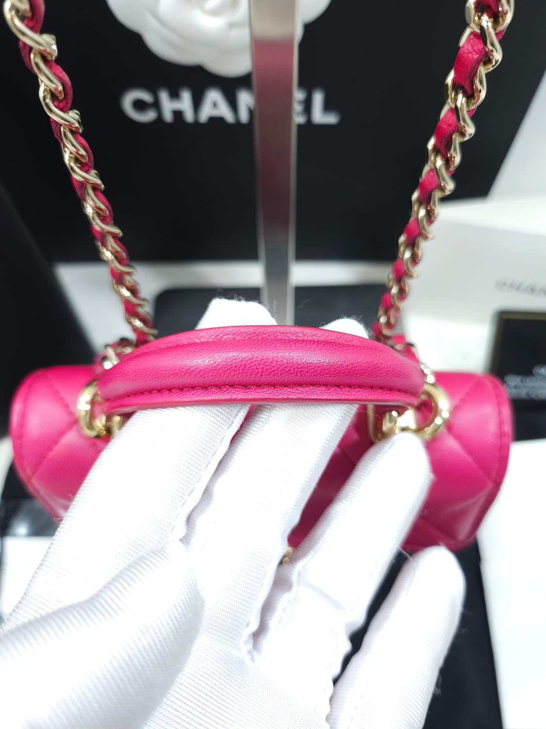 [ OS ] 샤넬 클래식 탑핸들 플랩 코인퍼스 WOC 체인백  상품이미지6