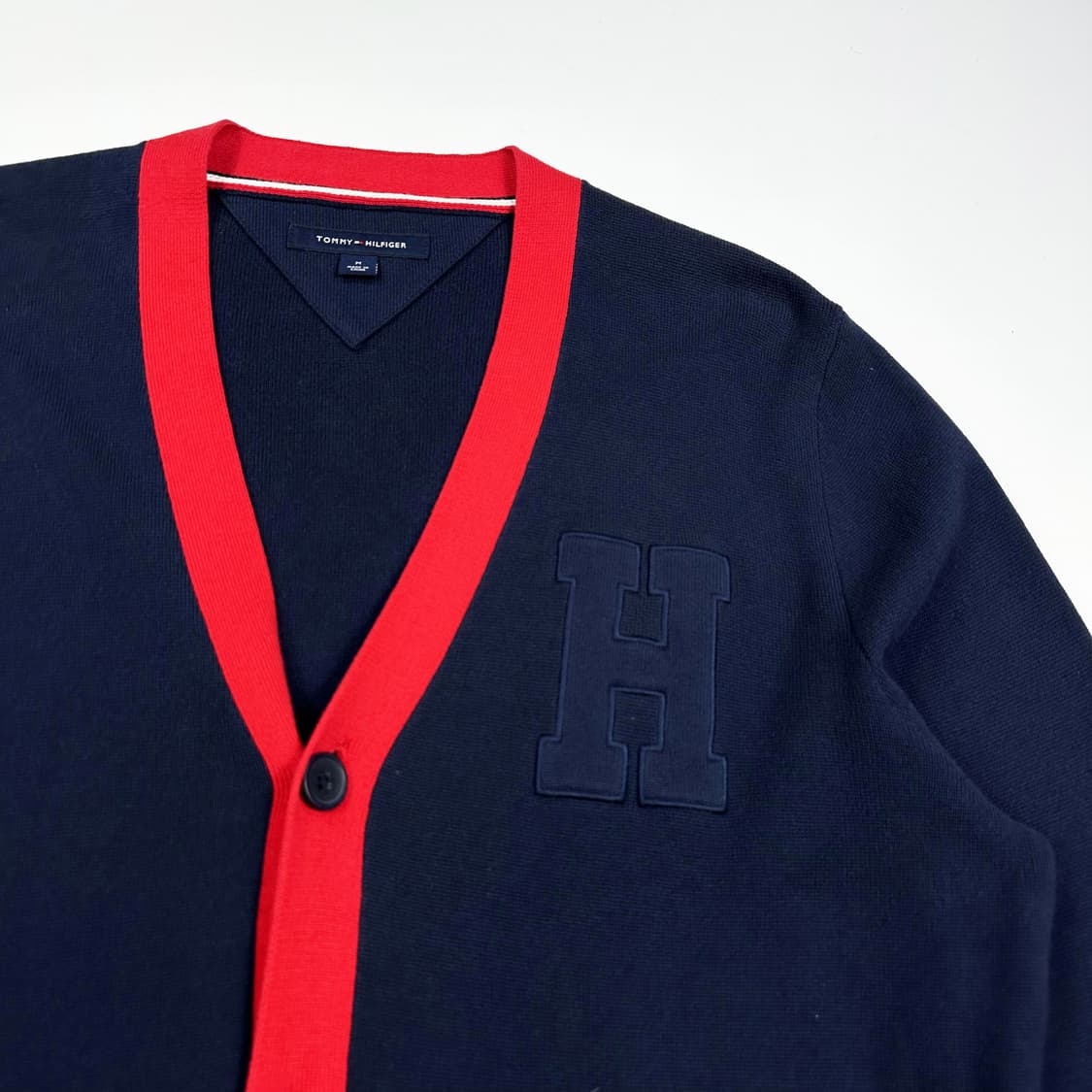 타미힐피거 플래그 H로고 네이비 니트 가디건 (M) 상품이미지3