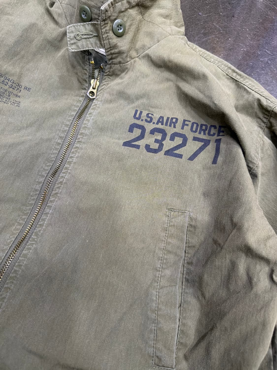 올드크로우 U.S.A 에어포스 항공자켓 올리브 L 상품이미지5