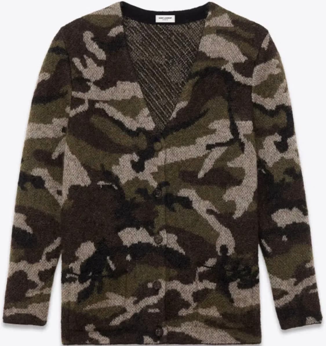 [백화점판/한글택/M) 14fw 생로랑 모헤어 가디건 - 산다라 착용 상품이미지1