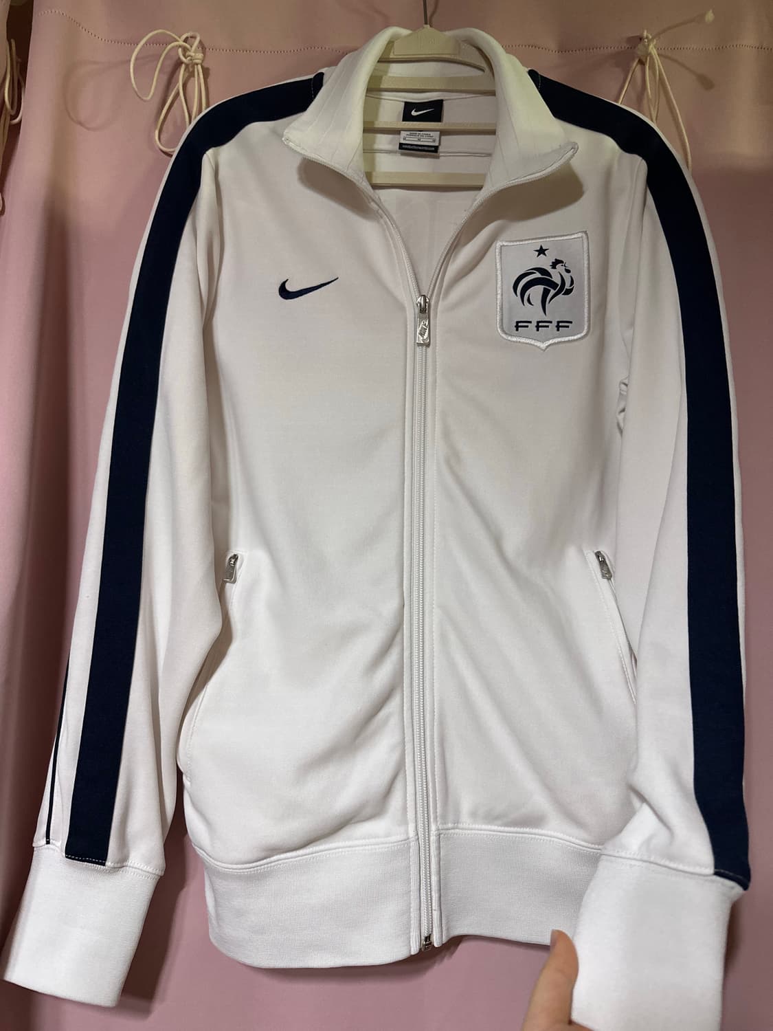 나이키져지 나이키 프랑스 트랙탑 12-13 대장 집업 나이키 화이트 상품이미지2