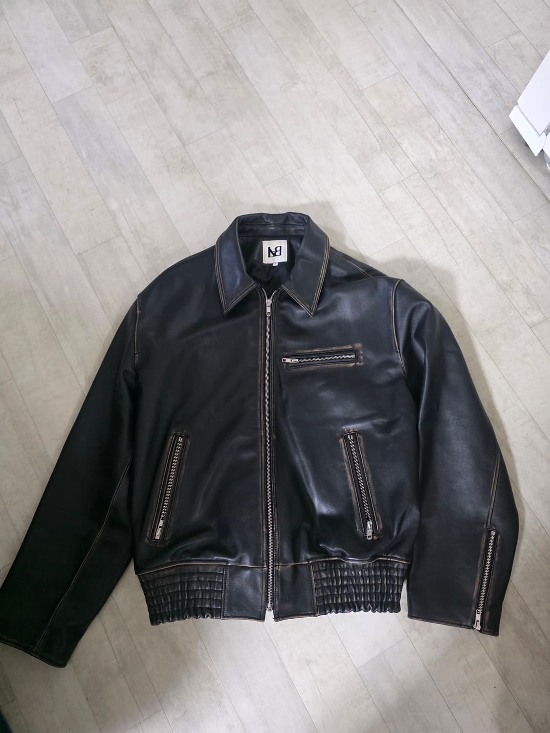 라벨아카이브 카우하이드 레더 자켓 3사이즈 상품이미지2
