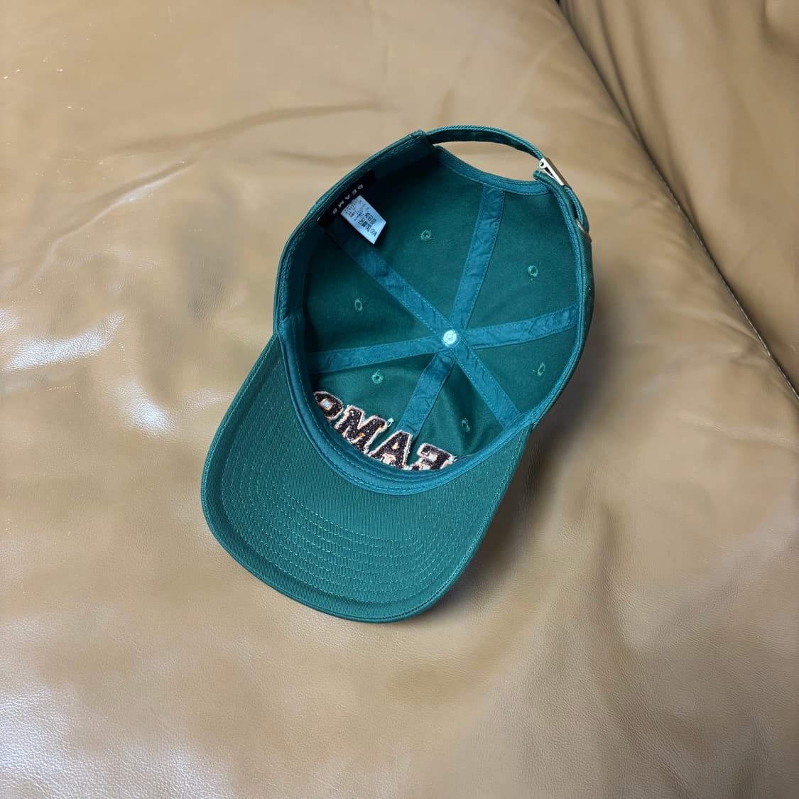 빔즈 빔스 베이직 6패널 볼캡 모자 딥 그린 상품이미지6