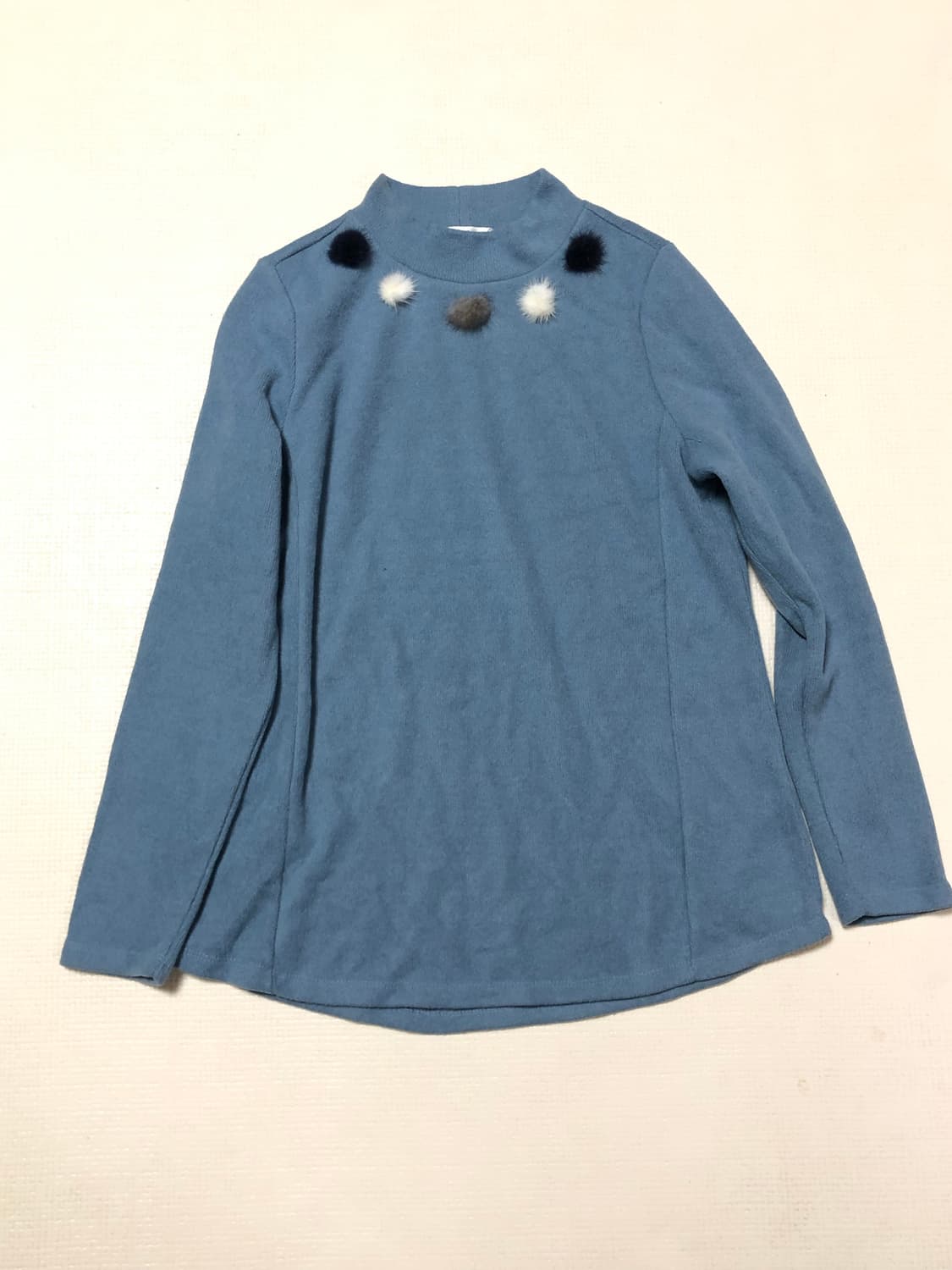 빈티지 파스텔 블루 니트 상품이미지2