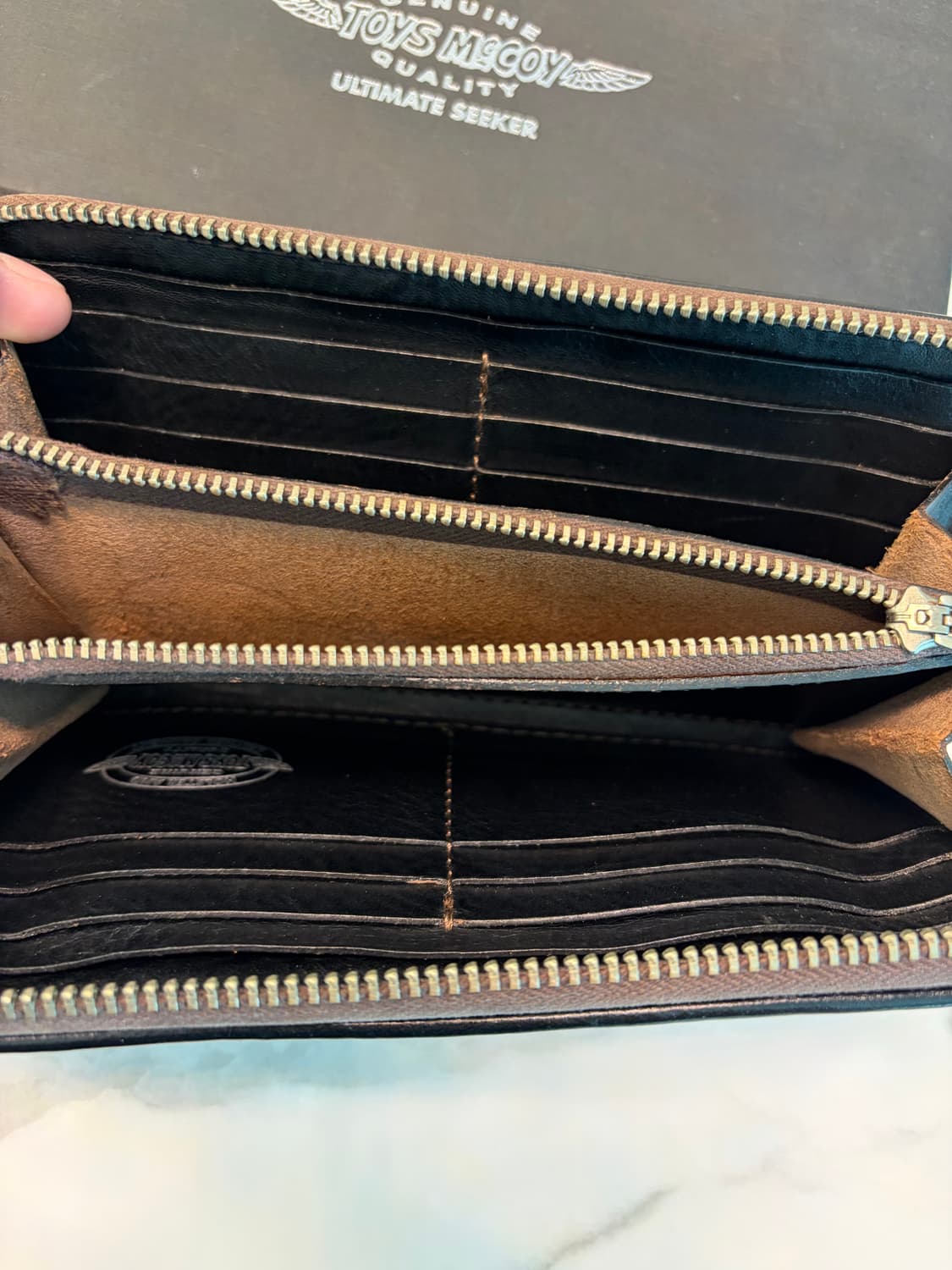 [OS] Toysmccoy MBS 토이즈맥코이 엠비스 레더 퀼팅 장지갑 상품이미지5