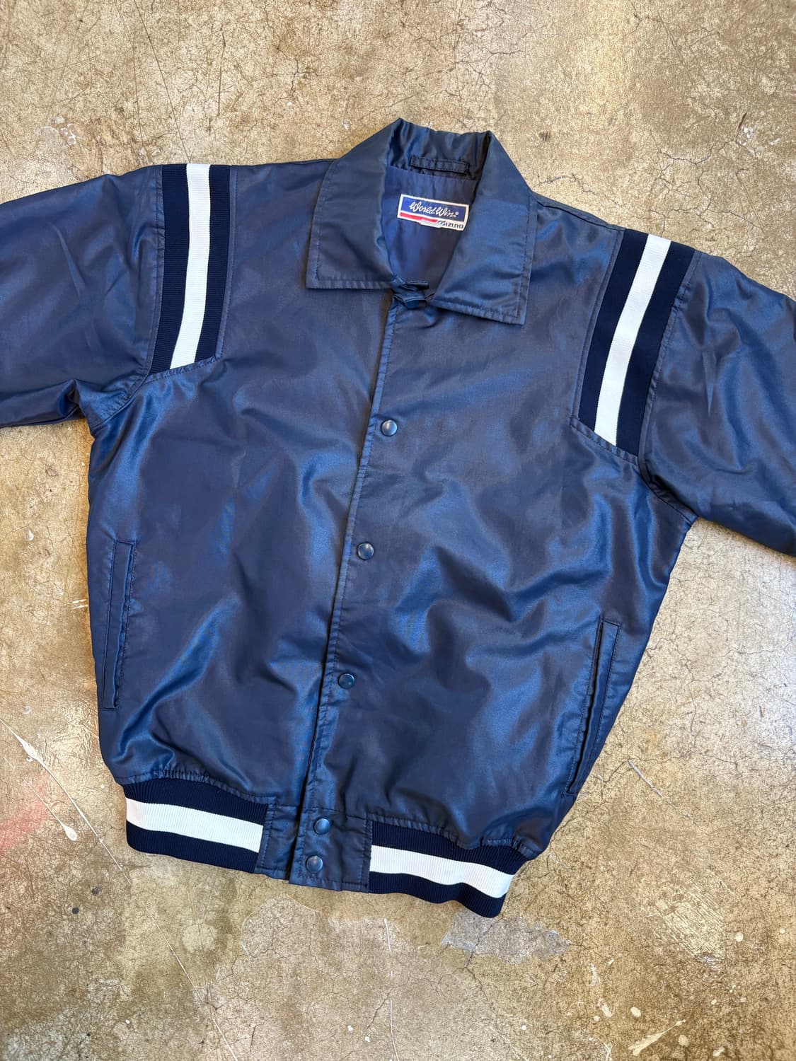 90s Mizuno 빈티지 카라 바시티 상품이미지3