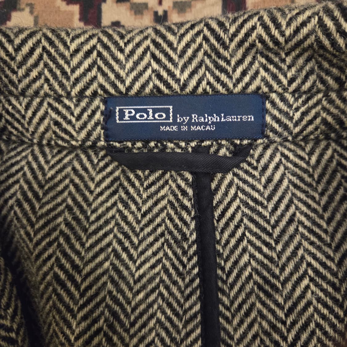 폴로 헤링본 엘보우 패치 자켓 스포츠 코트 블레이져 상품이미지3