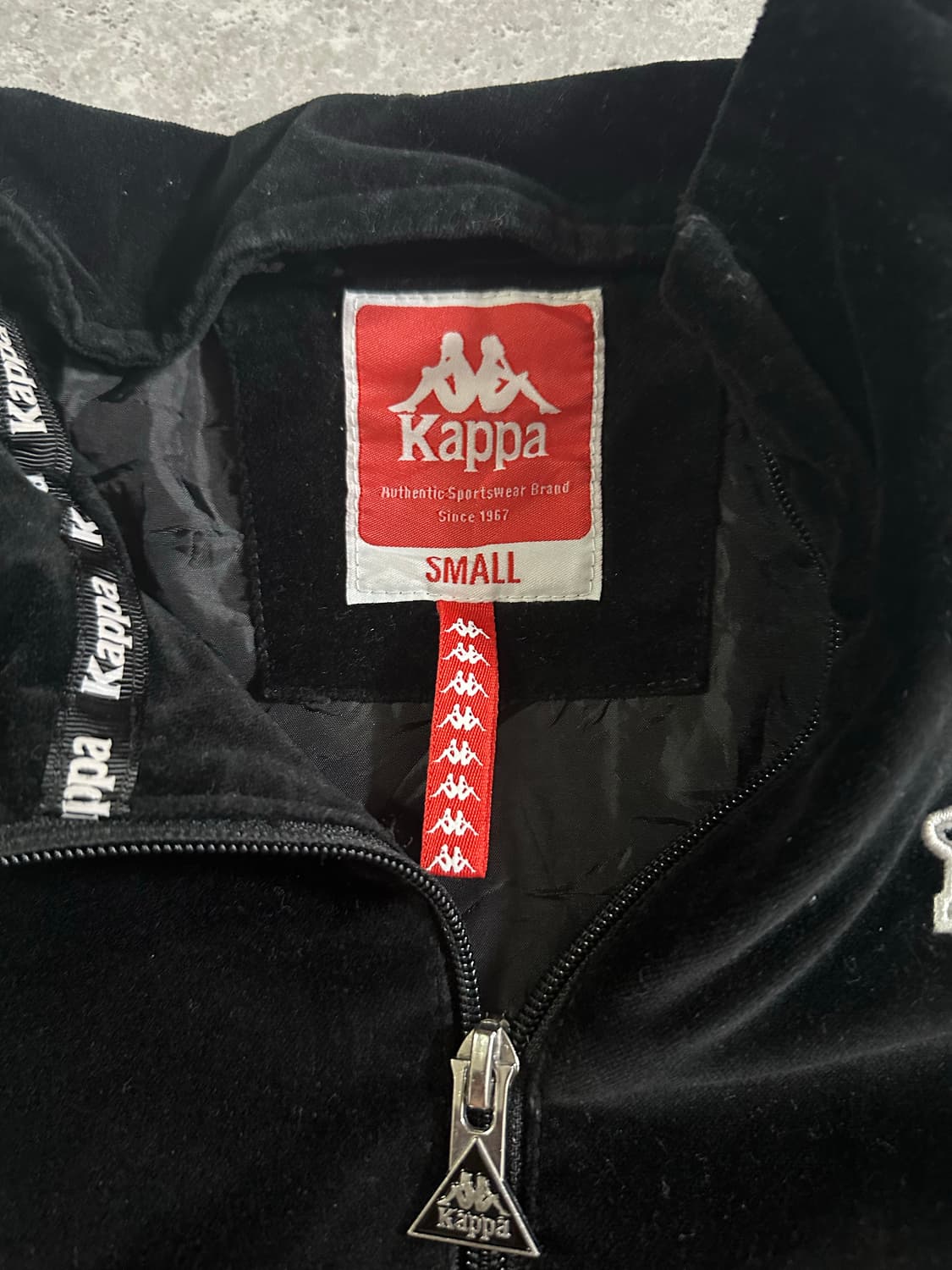 블랙 베이지 벨벳 트랙 자켓 상품이미지4