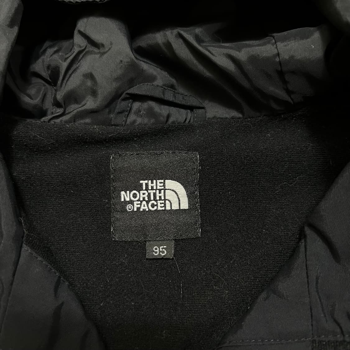 노스페이스 오리지널 로고 후드 바람막이 자켓 [블랙] M/95 상품이미지5