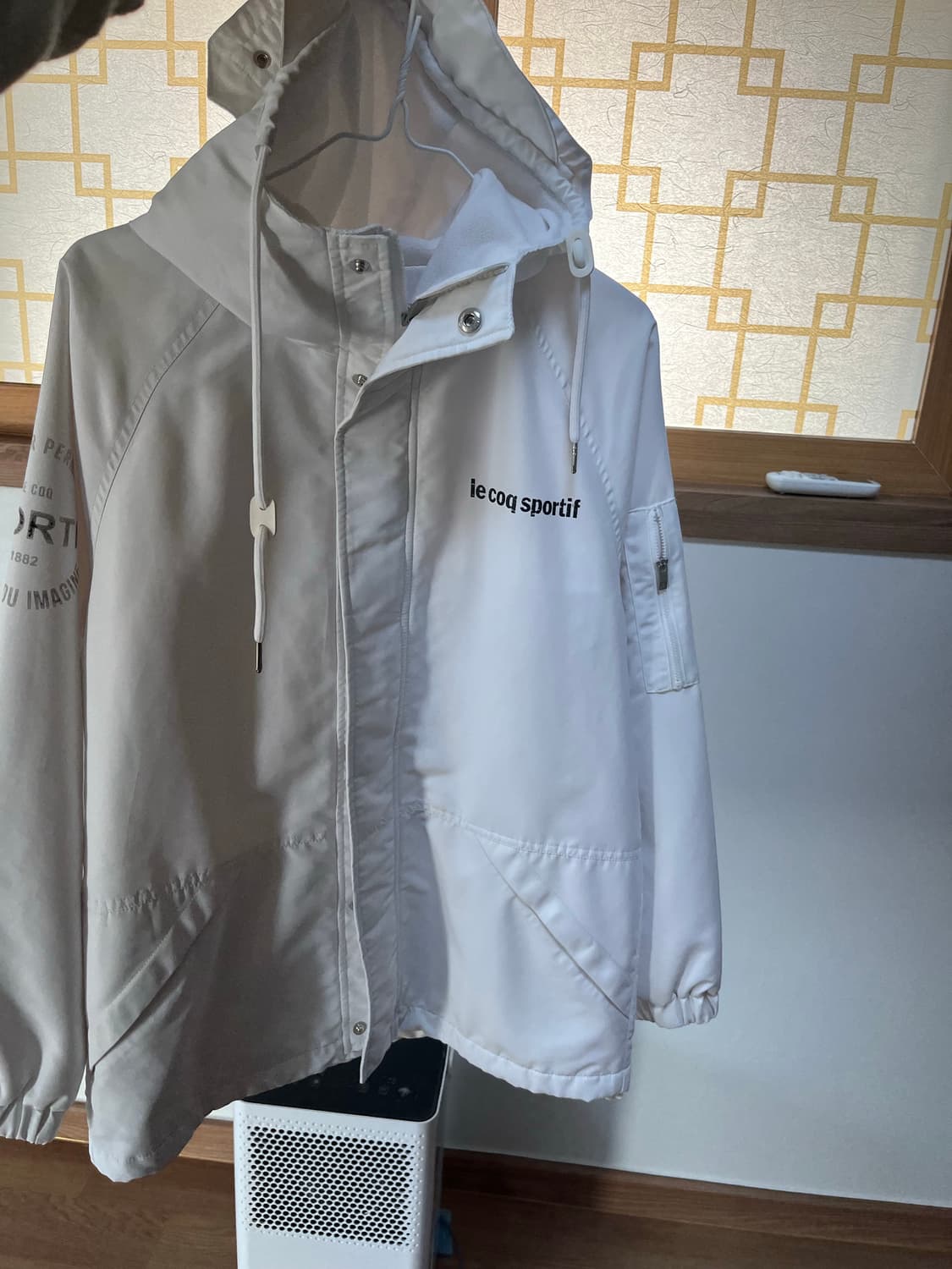 르꼬끄 스포르티브 화이트 바람막이 상품이미지2