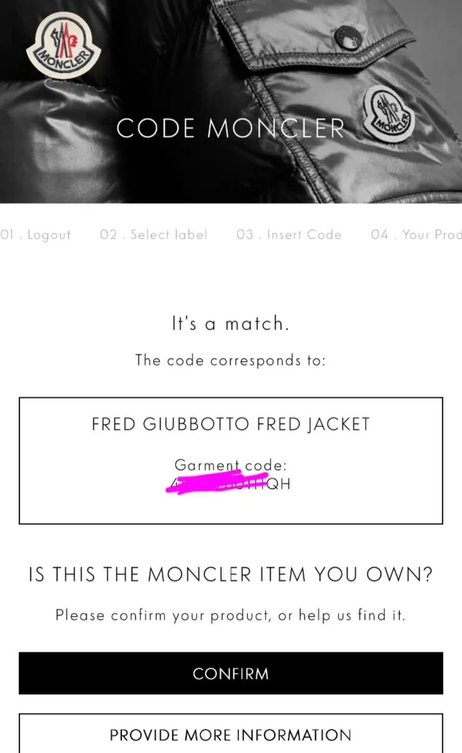 몽클레어 프레드 바이커 패딩 상품이미지10