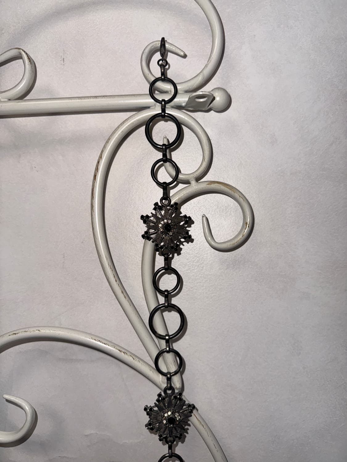 Black fairy snowflake cubic chain belt 상품이미지5