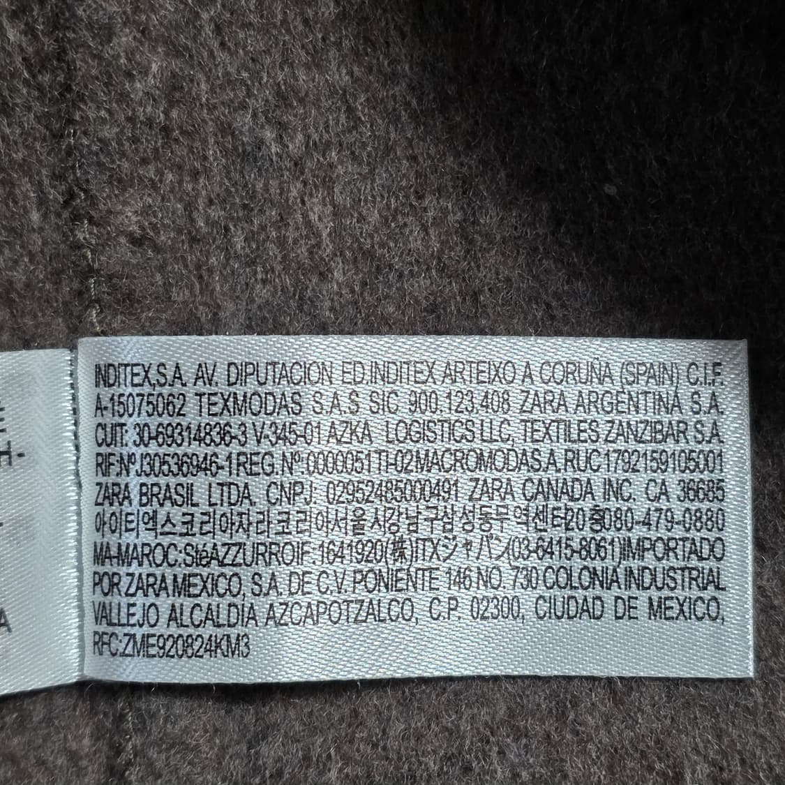 1771 자라(ZARA) 울 혼방 스탠드넥 하이넥 집업 자켓 XS (84 상품이미지10