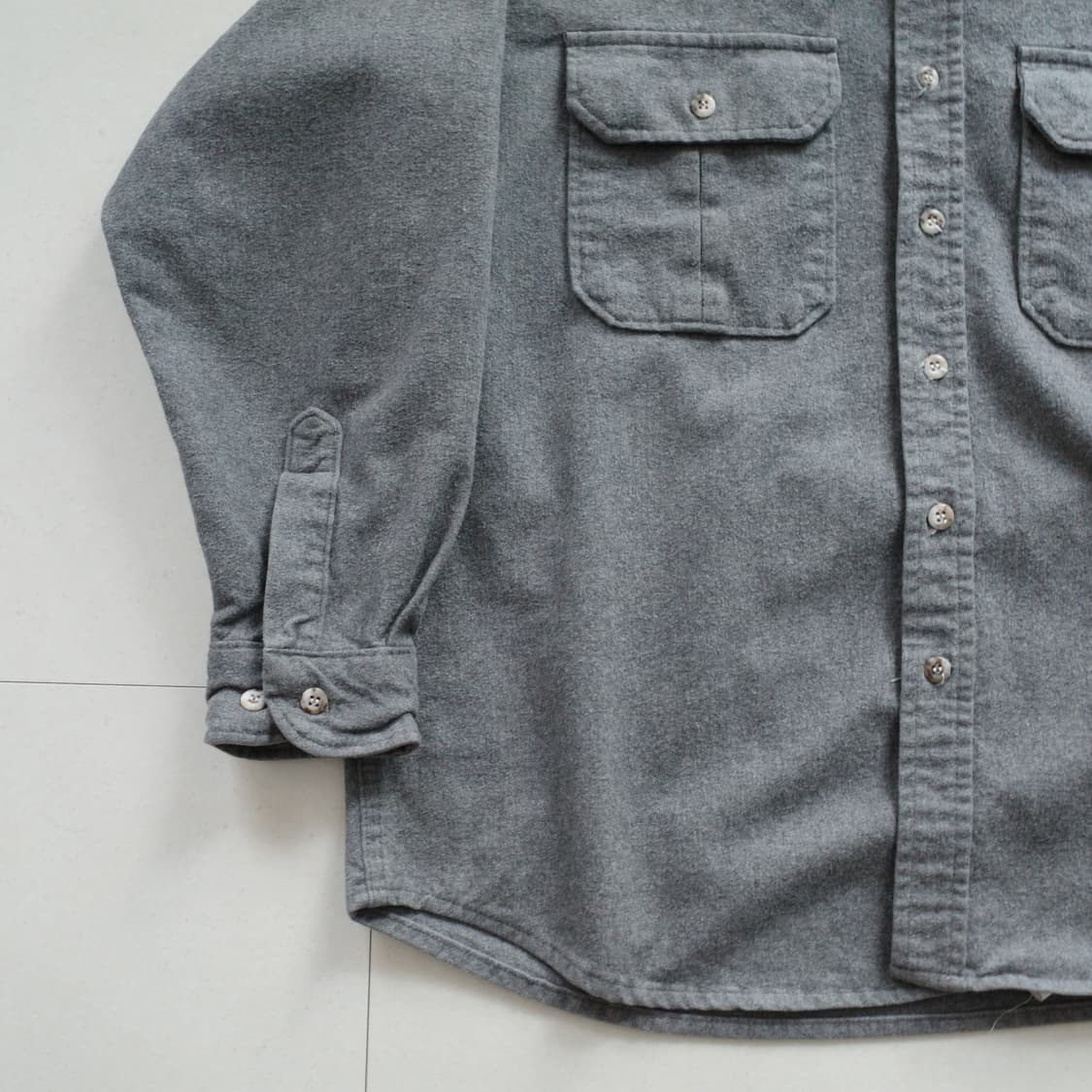 90s 카벨라스 Cabela's 사슴자수 해비 플라넬 셔츠 XL 미국생산 상품이미지4