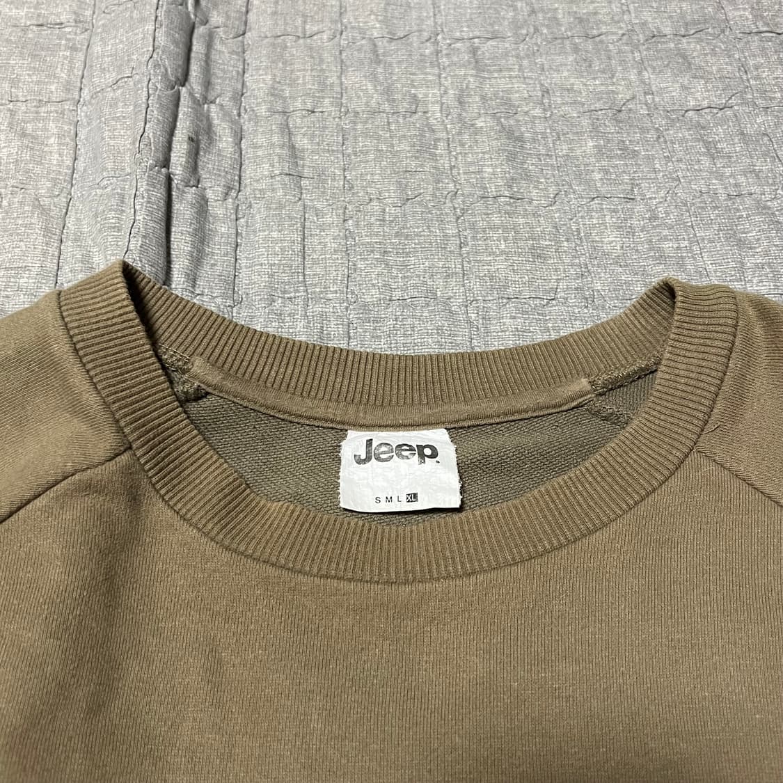 지프 윌리스 맨투맨 XL JEEP 긴팔티 빈티지 카키 105 상품이미지2