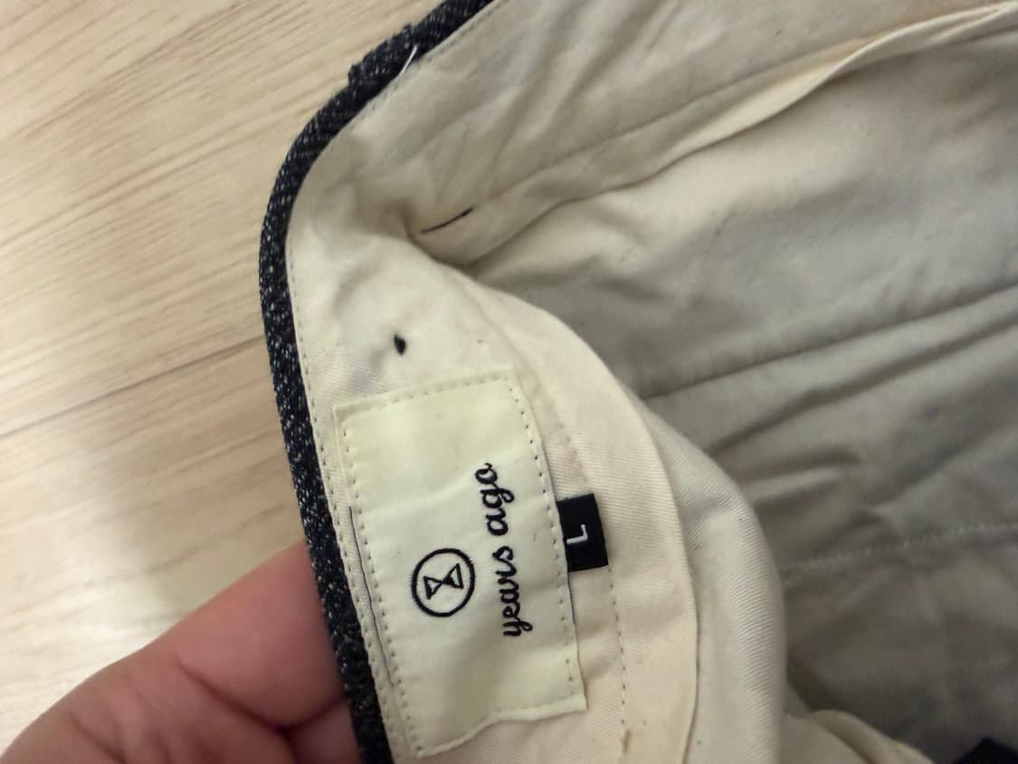 이얼즈어고 투턱와이드 차콜 팬츠(L) 상품이미지3