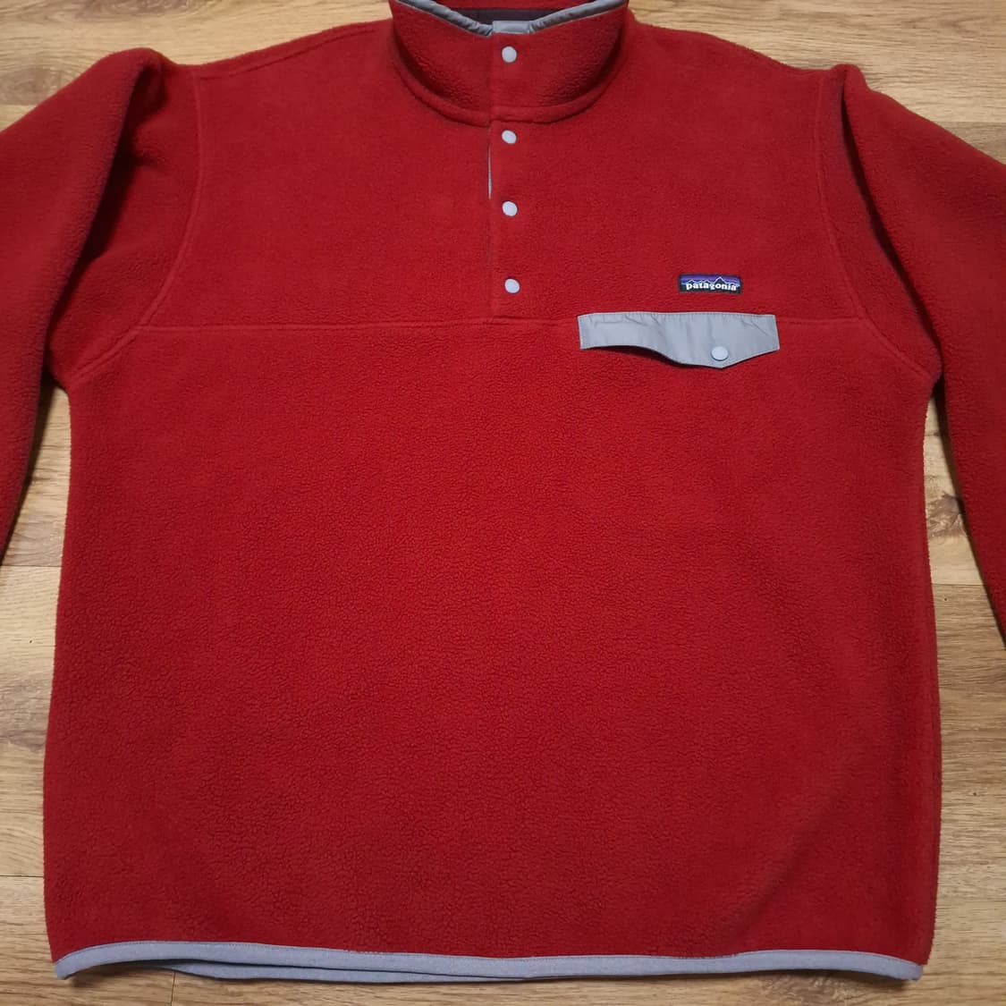 빈티지파타고니아 신칠라 스냅티 레드 실버 m 상품이미지4