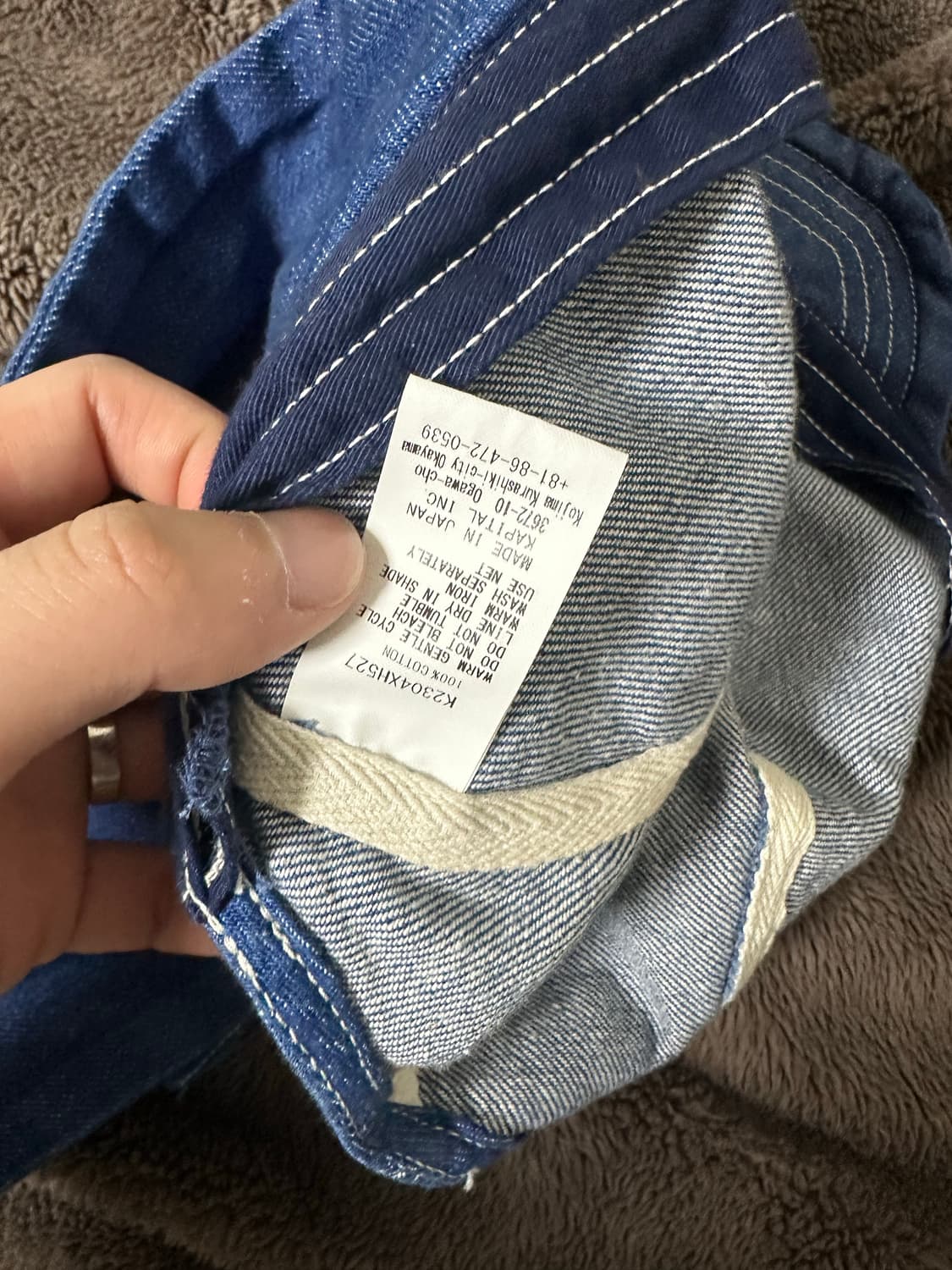 [os] 캐피탈 23ss 데님 게일캡 상품이미지5