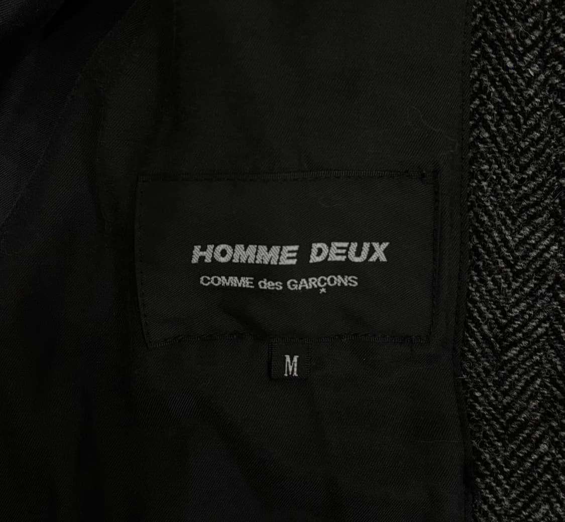 [M] 꼼데가르송 옴므 듀스 해링본 울 피코트 상품이미지6