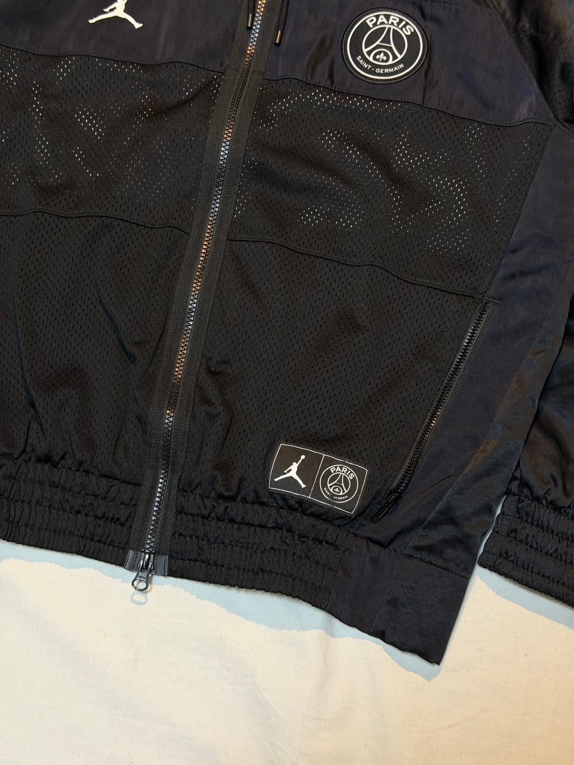 조던 X 파리생제르망 에어수트 져지 자켓 블랙 상품이미지3