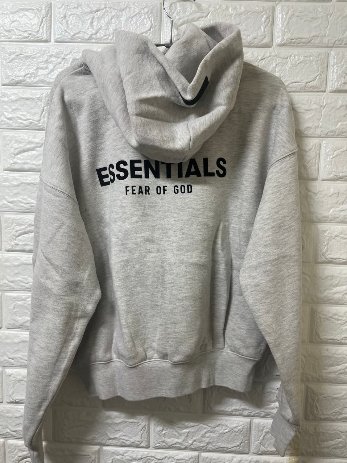 피어오브갓 피오갓 후드티 오트밀 백멜란지 에센셜 상품이미지3