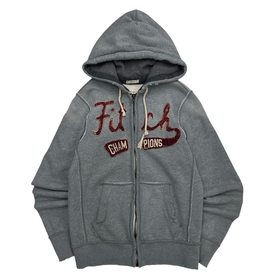 아베크롬비 센터로고 그레이 후드집업 M 상품이미지2