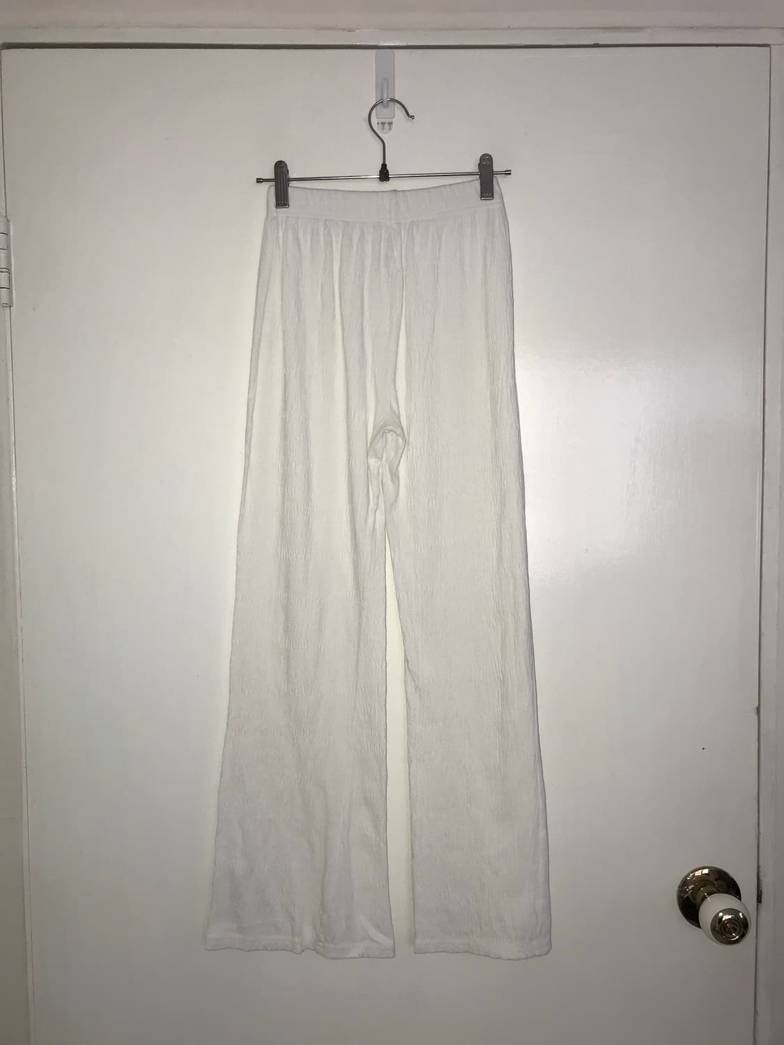 Wrinkle Fabric White Easy Pants 상품이미지5