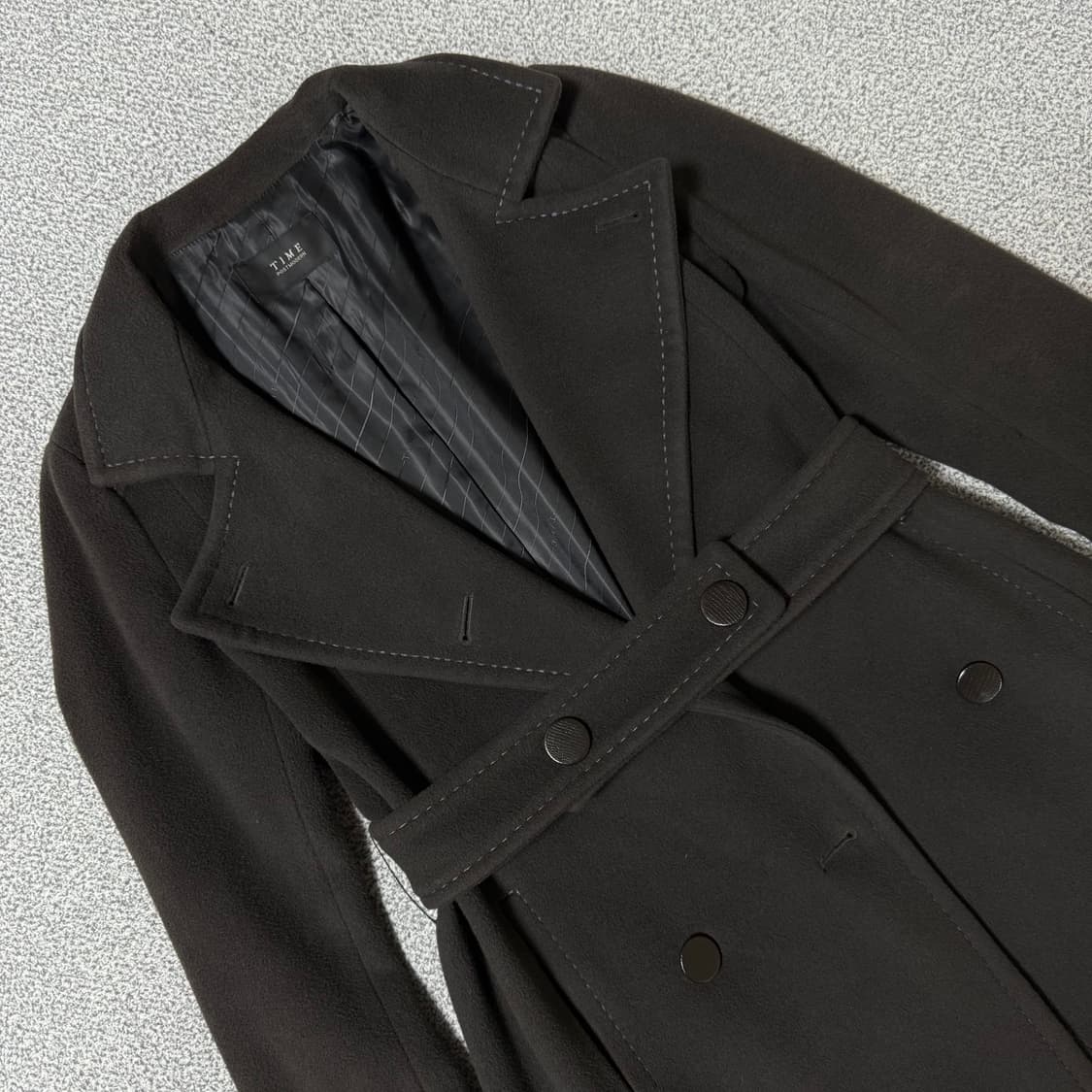 Time 타임 브라운 코트 여성용 상품이미지3