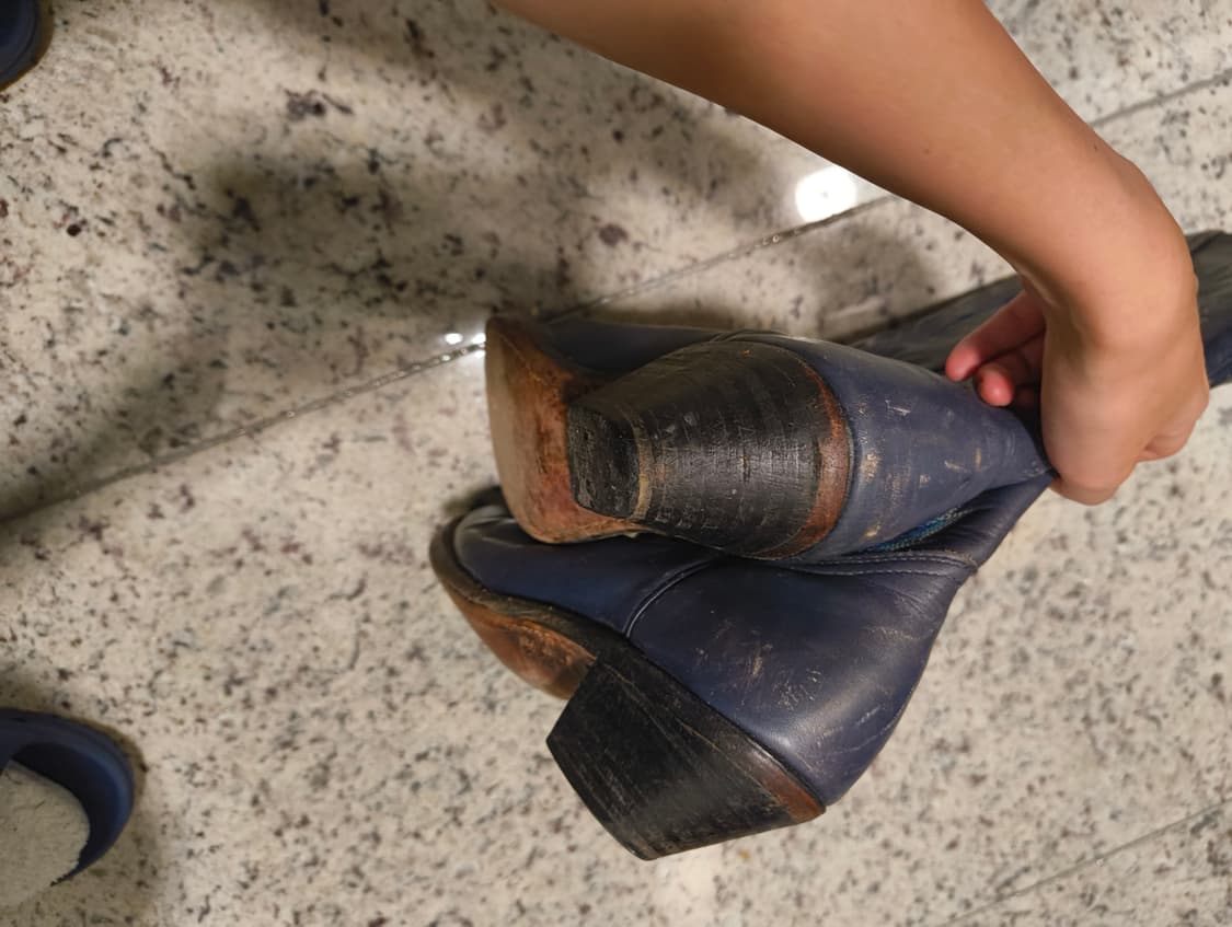 빈티지 레더 웨스턴 부츠 225 카우보이 부츠 상품이미지5