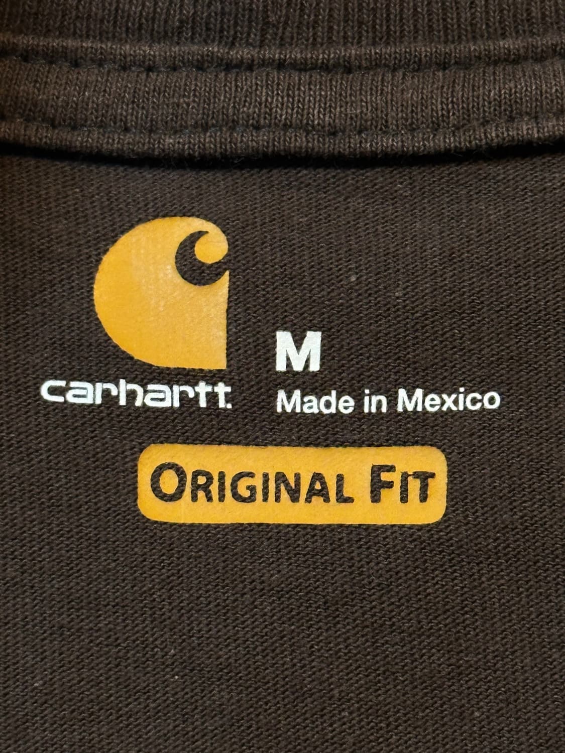 칼하트 CARHARTT 오리지널핏 포켓 반팔 티셔츠 브라운 상품이미지4