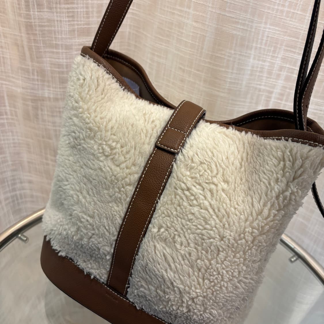 분크 페스토네 퍼 콤비 바스켓백 미듐     상품이미지8