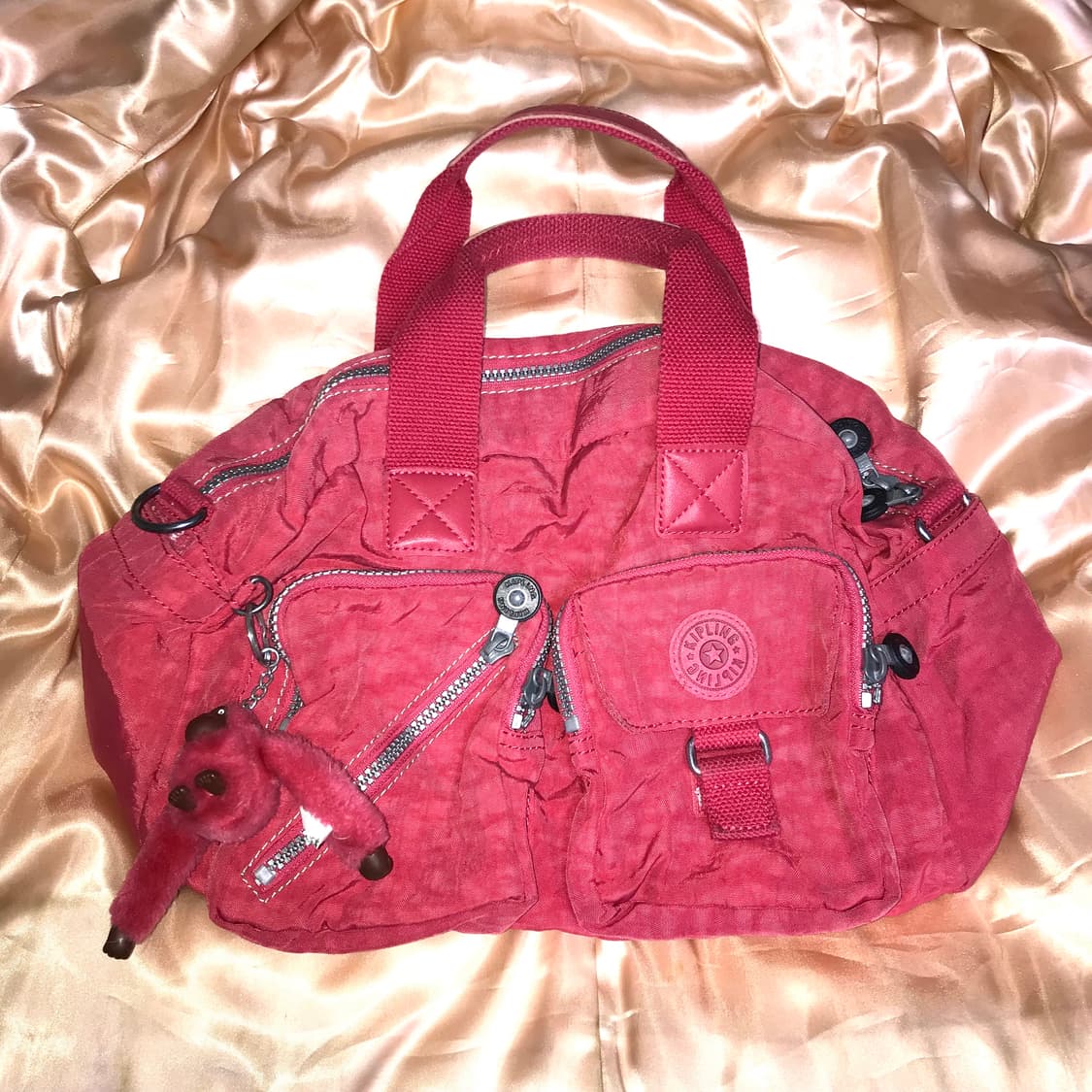 키플링 y2k 레드 숄더백 도트백 상품이미지2