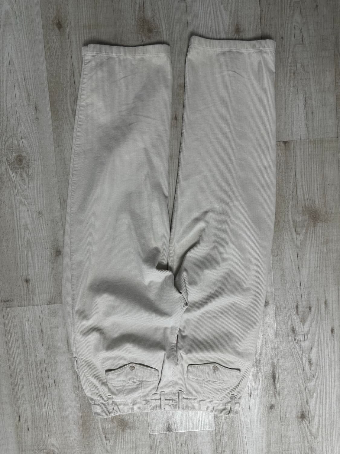 멜란지 마스터 와이드 투 턱 코듀로이 팬츠 [크림] 상품이미지2