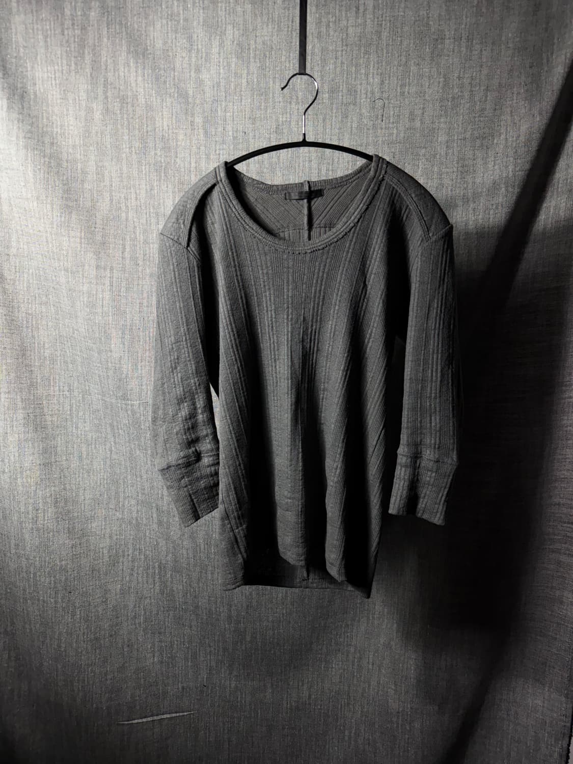 더 비리디안느 골지 7부 긴팔티셔츠 상품이미지1