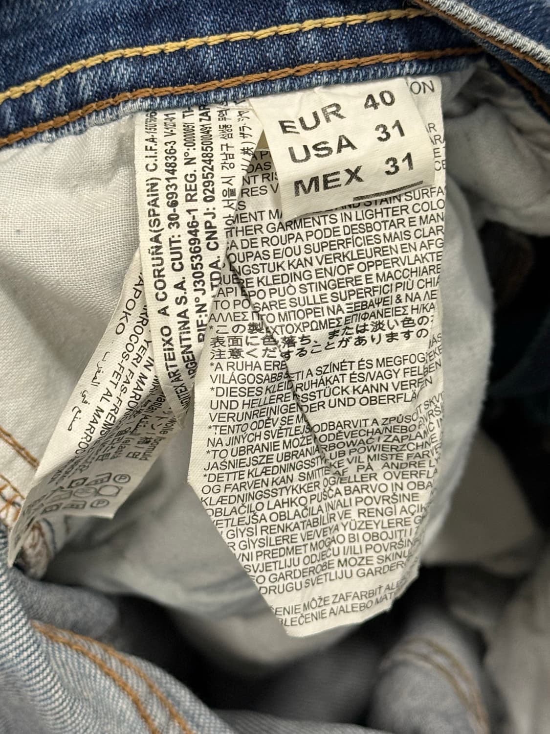 (31) 자라 슬림핏 중청 데님 팬츠 상품이미지5