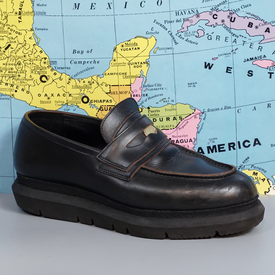 사카이 레더 더블 페니로퍼 상품이미지1