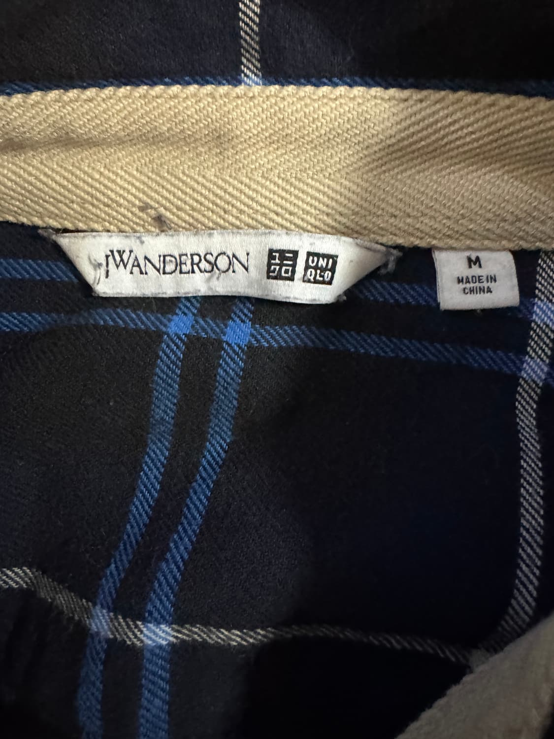 유니클로 X JW앤더슨 오버핏 빈티지 체크셔츠 상품이미지3