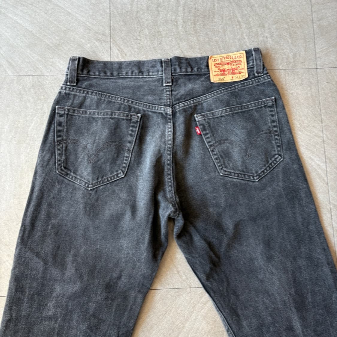 리바이스 정품 505 데님 블랙 팬츠 바지 상품이미지7