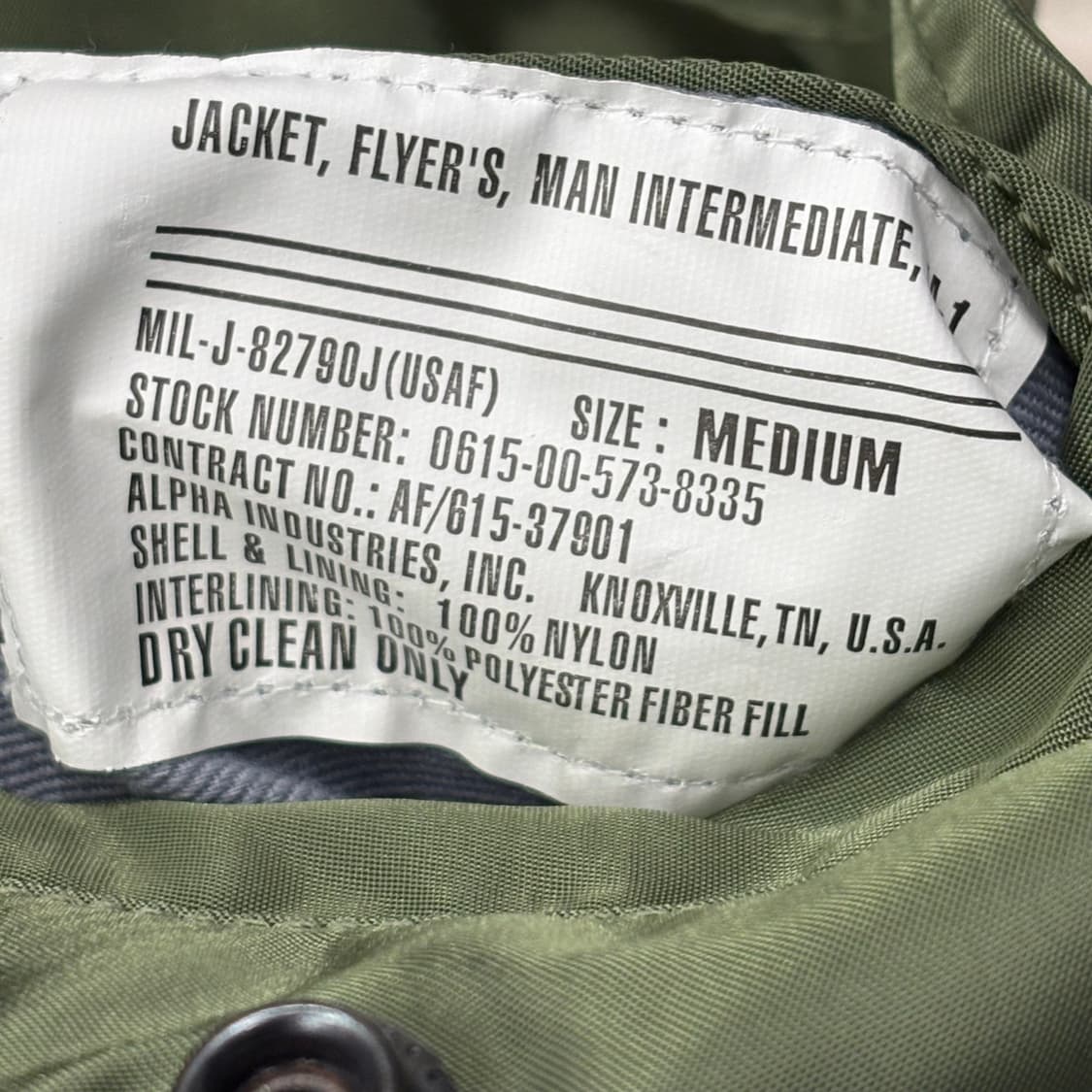 M 알파인더스트리 리버시블 MA-1 항공자켓 상품이미지7