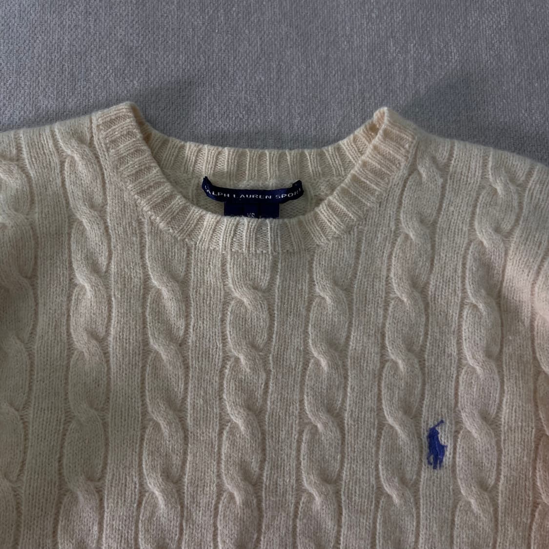 W 90 폴로랄프로렌 램스울 꽈배기 니트 상품이미지2
