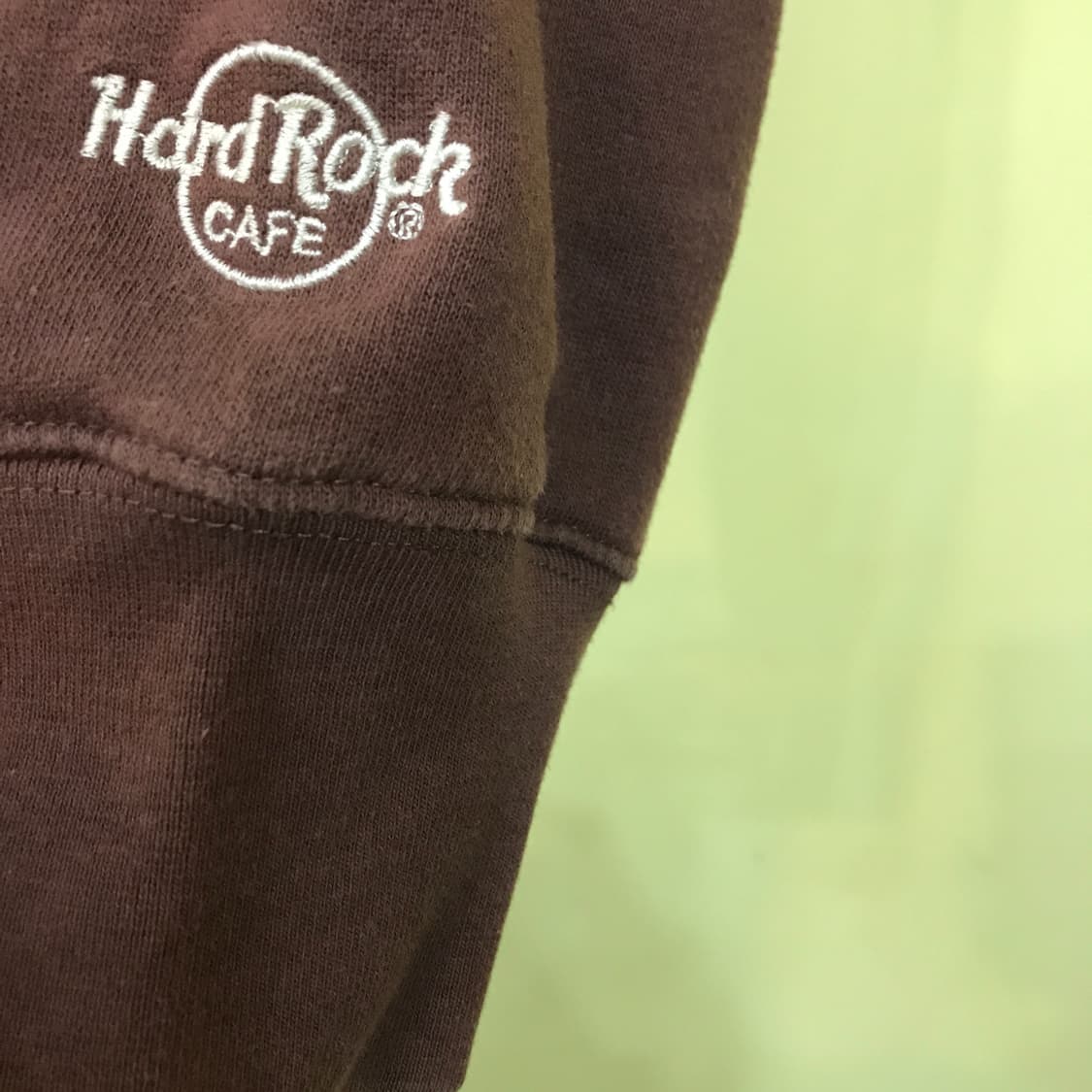 하드락 카페 Hard Rock Cafe 갈색 후드집업 S(95) 상품이미지2