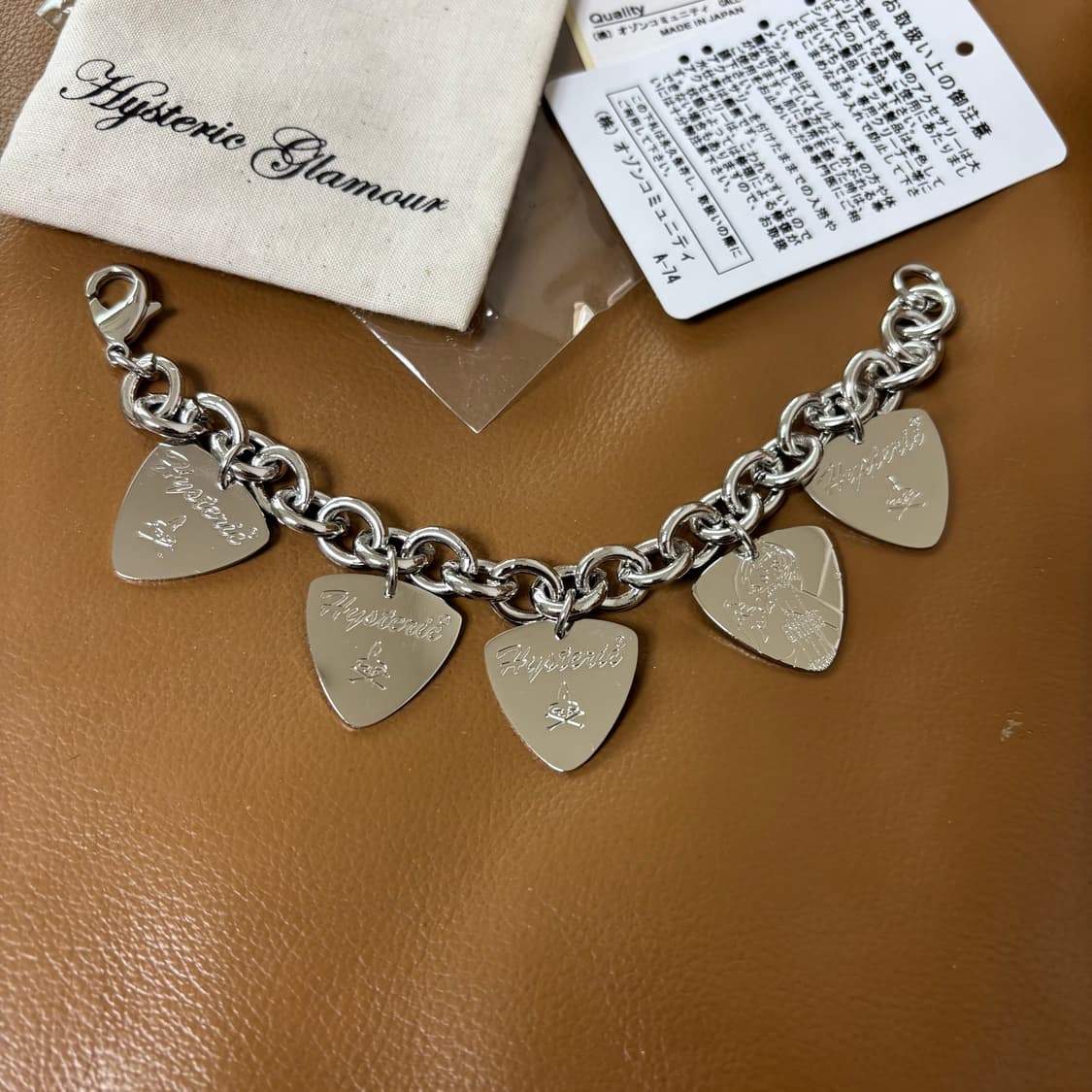 히스테릭글래머 피크 팔찌 실버 Hysteric glamour 상품이미지2