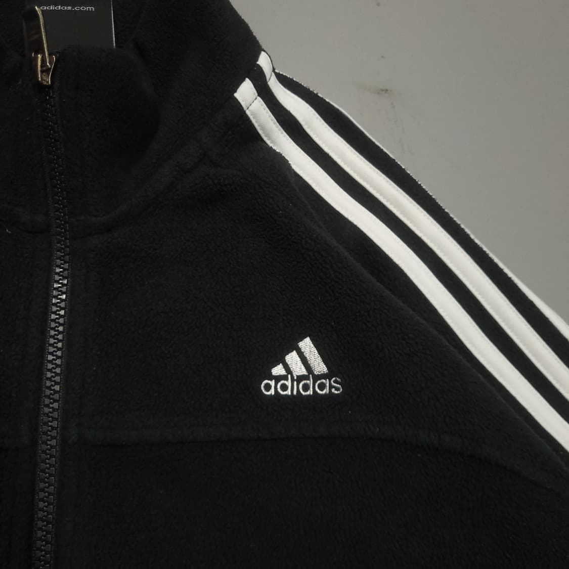 아디다스 삼선 후리스 집업 110 블랙 상품이미지3