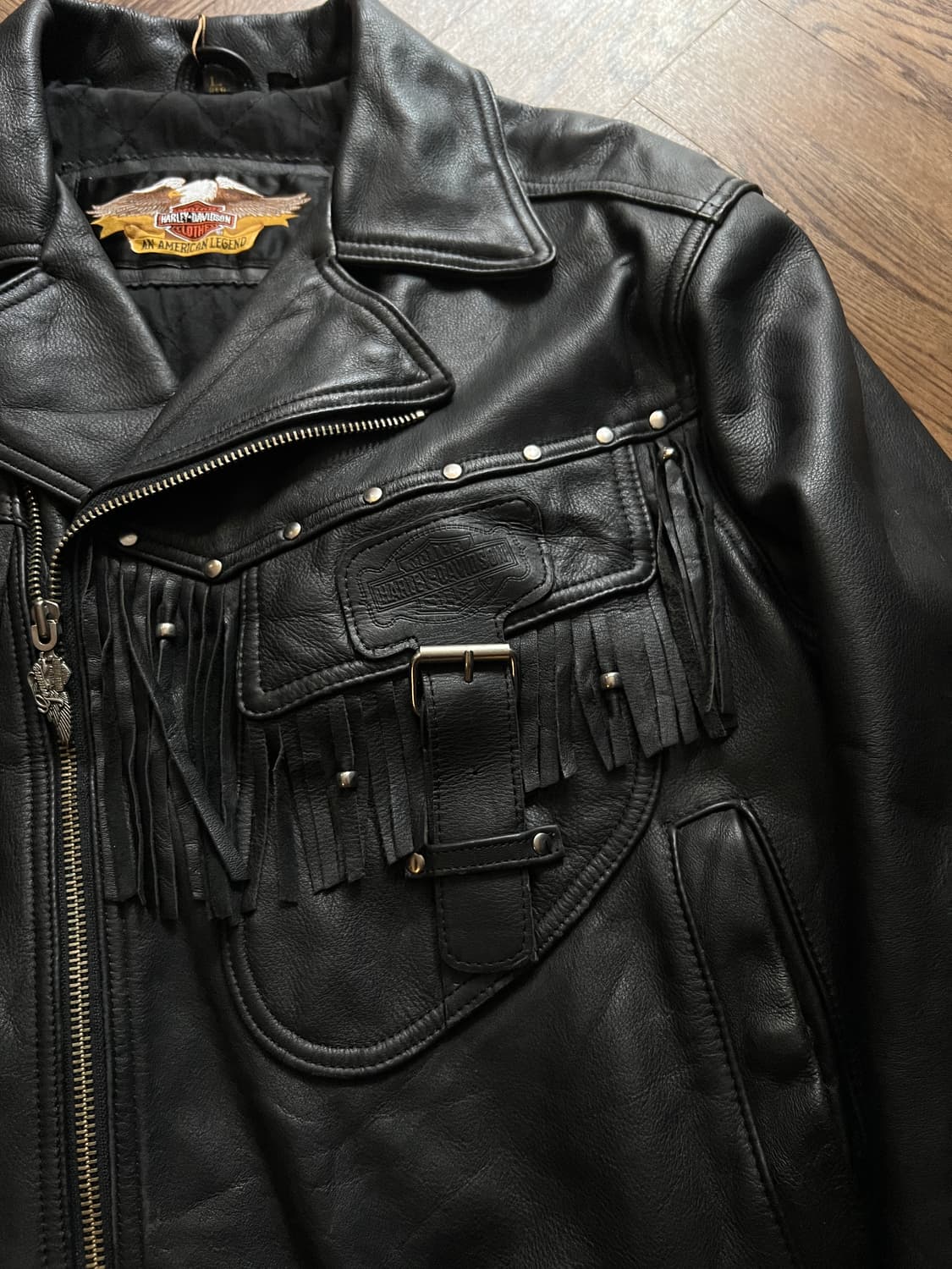 [L]90's 할리데이비슨 로드킹 프린지 라이더 자켓 상품이미지4