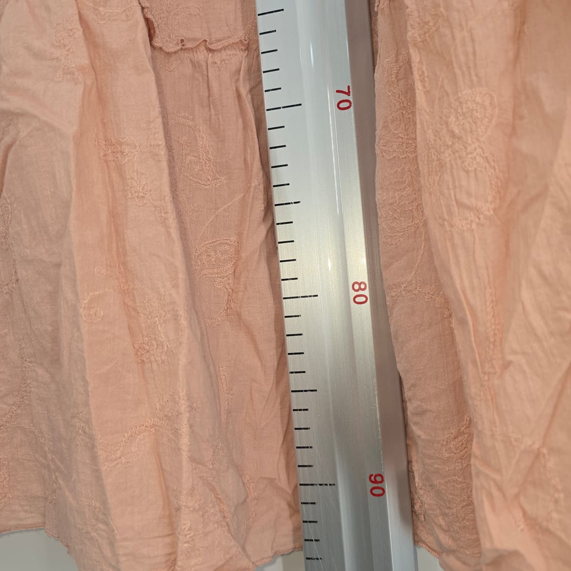 자수 캉캉 롱스커트 밴딩 코튼 스커트 상품이미지5