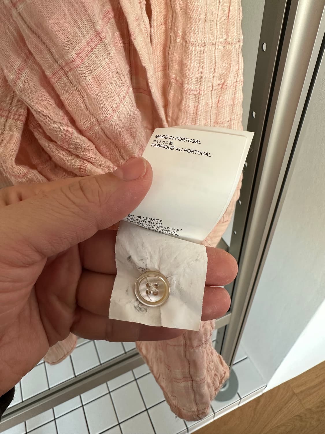 [48]아워레가시 버로우드 셔츠 핑크 상품이미지4