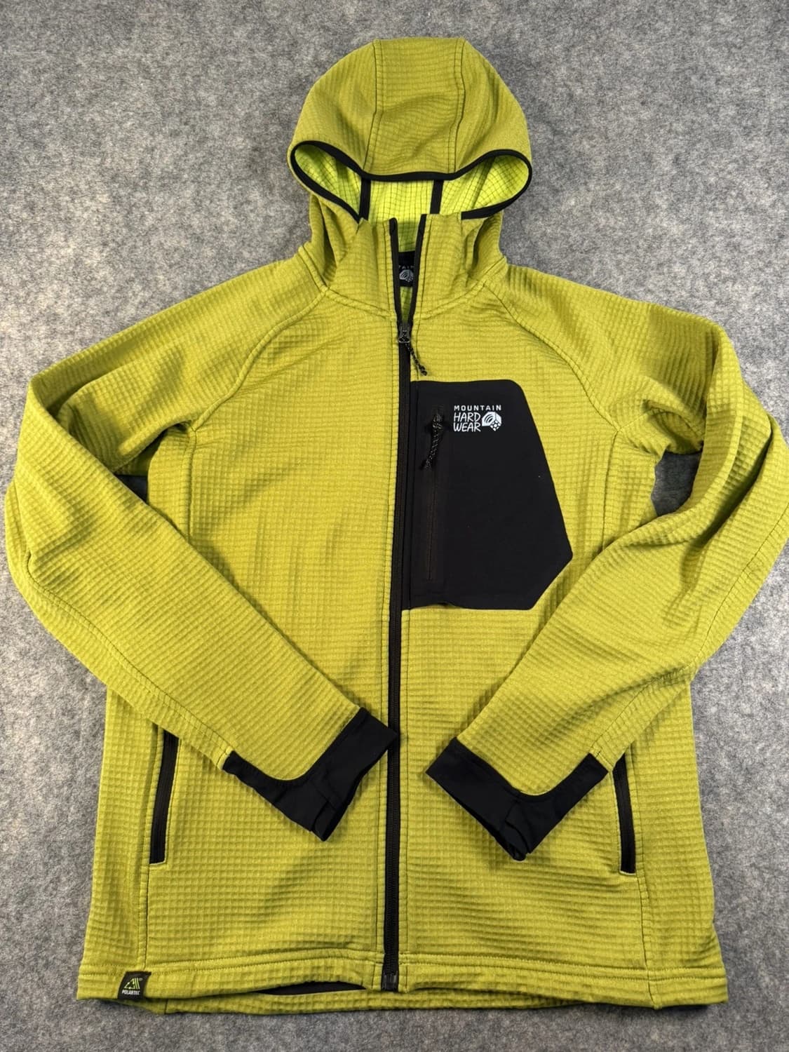 마운틴하드웨어 남성 폴라텍 파워 그리드 후드집업 문 모스 헤더 상품이미지1